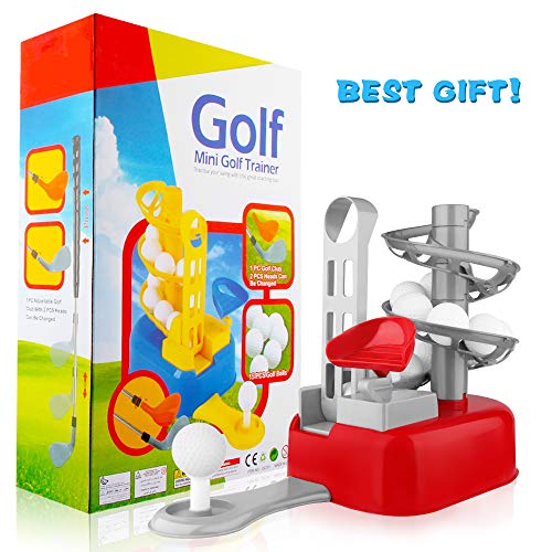 Blasland Kids Golf Toys Set Outdoor Sport Toys for Boys Toddler Outside & Indoor Play Golf with 15pcs Golf Balls & Clubs Outdoor Yard Game Toys Birthday Gifts for 3 4 5 6 7 8 Year Olds Boys Girls